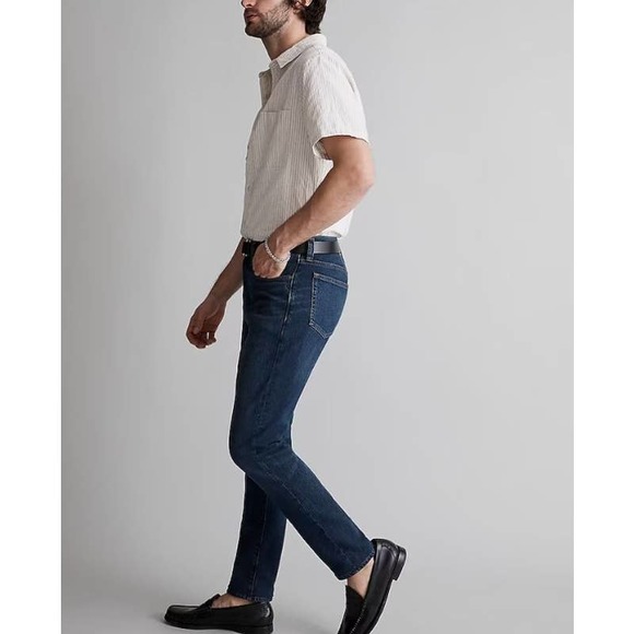 Madewell Dark Blue Wash Slim Jeans Mens-Size 33x32 - Picture 2 of 8